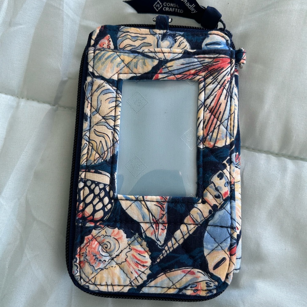 Vera Bradley Blue and Cream Patterned Wallet